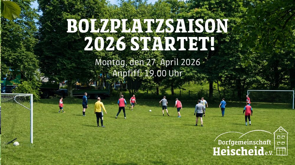 Run­ter von der Couch, ab auf den Ra­sen! Die Bolz­platz­sai­son 2026 star­tet!